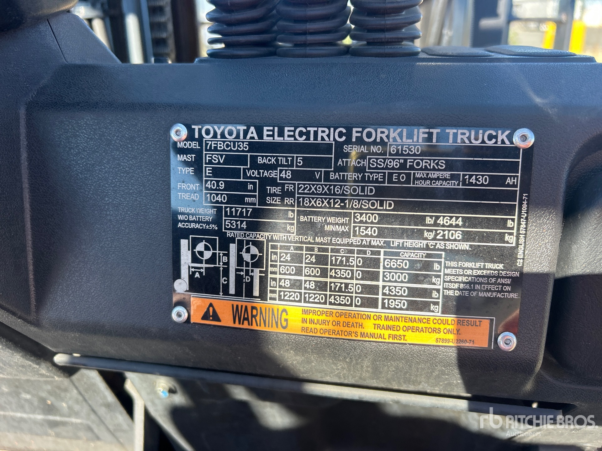 2017 Toyota 7FBCU35