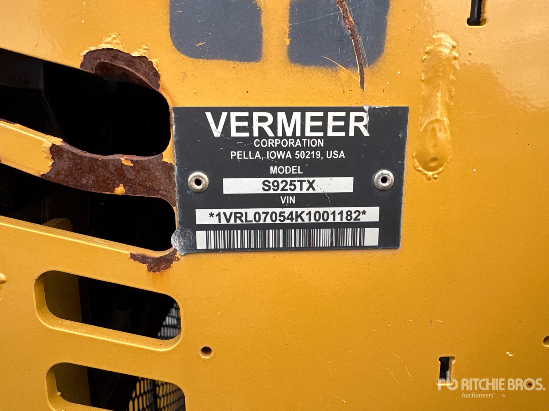 2019 Vermeer S925TX