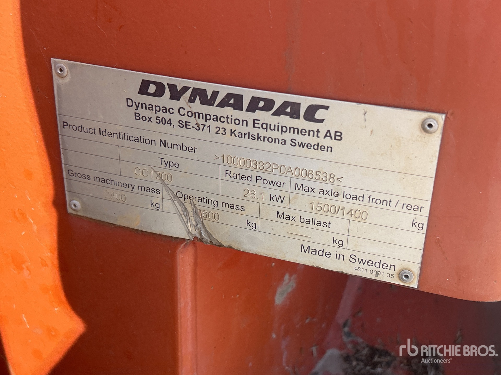 2011 Dynapac CC1200