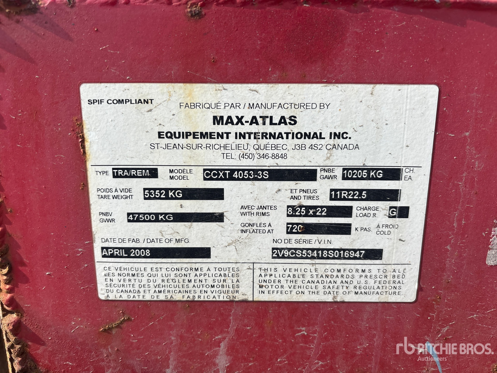 2008 Max Atlas TRI/A EXTENDABLE