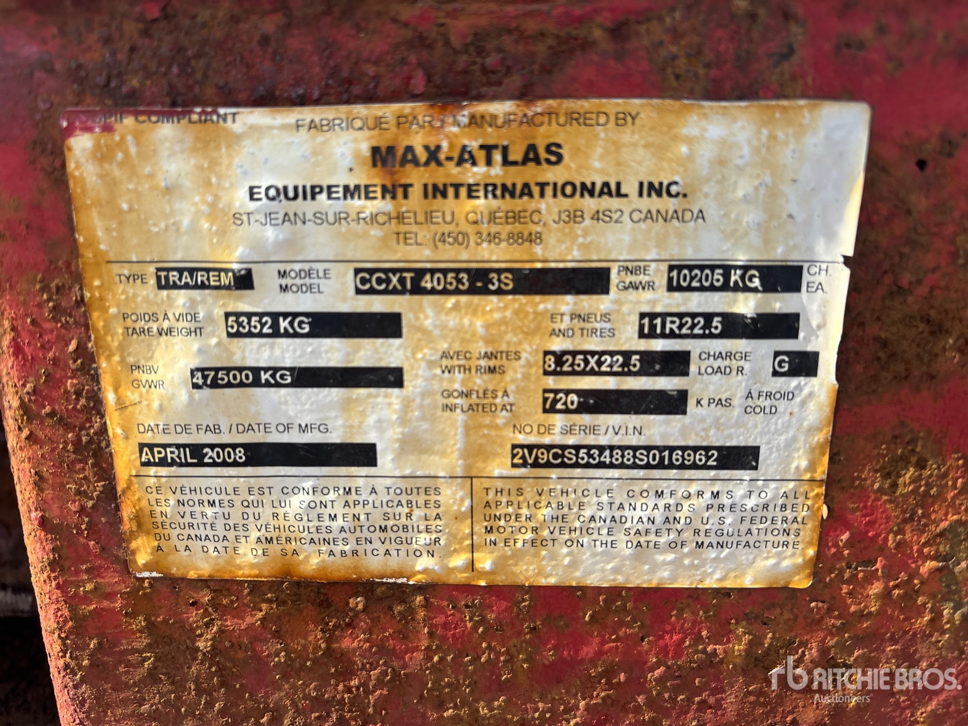 2008 Max Atlas TRI/A EXTENDABLE
