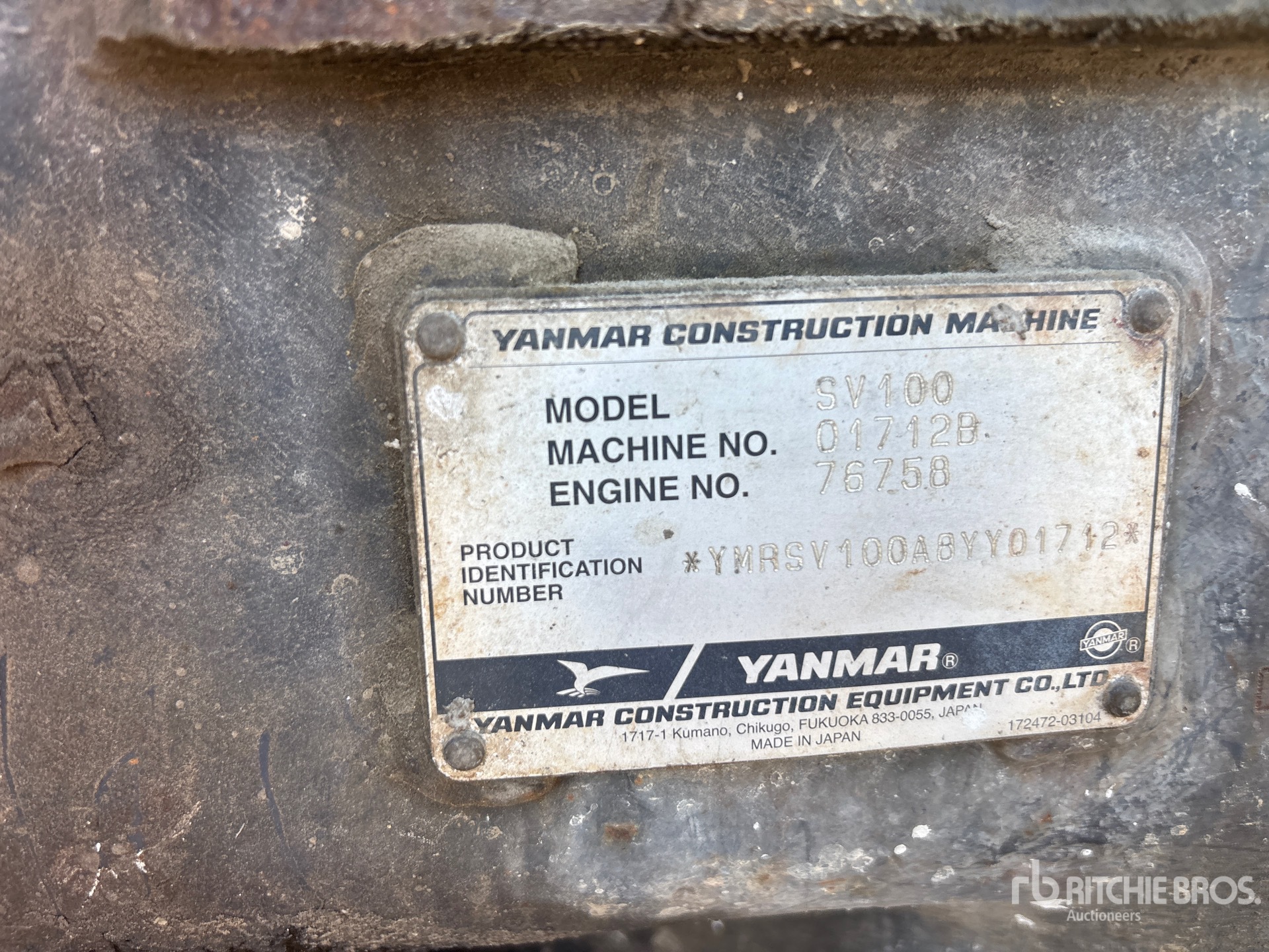 2012 Yanmar SV100