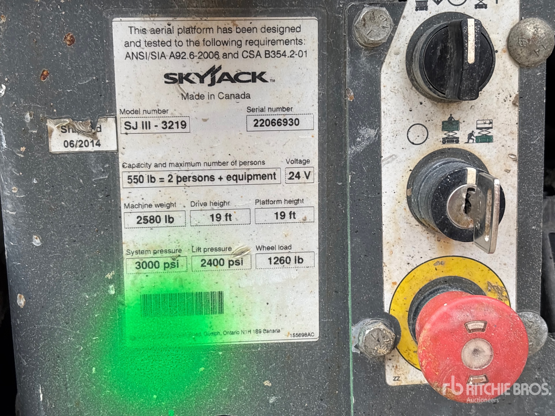 2014 Skyjack SJ3219