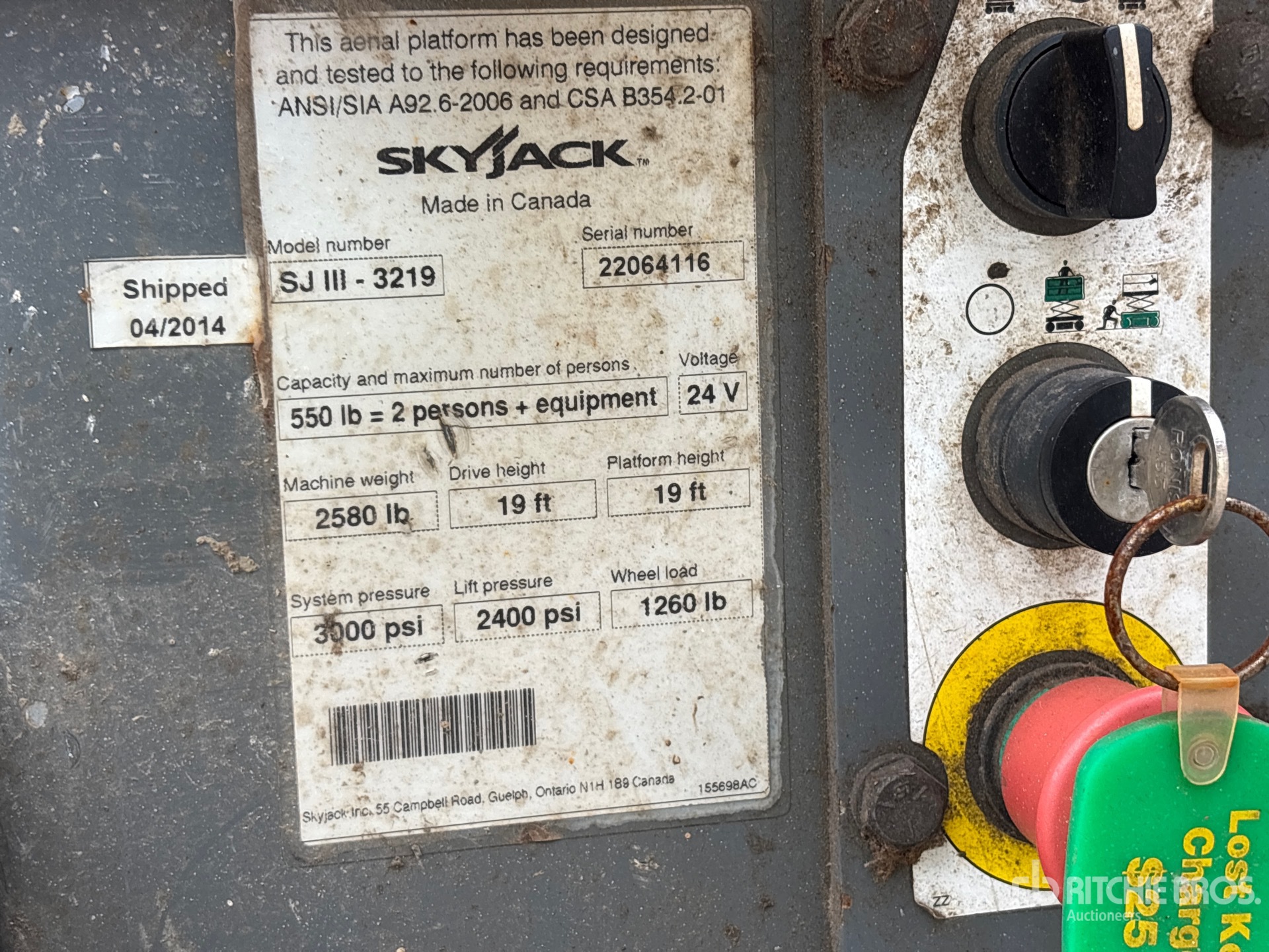 2014 Skyjack SJ3219