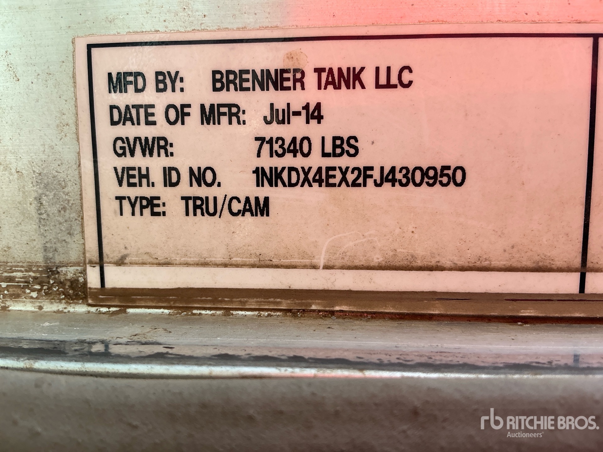 2015 Kenworth T800