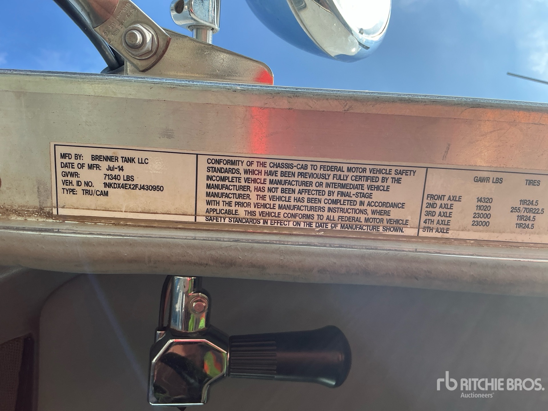 2015 Kenworth T800