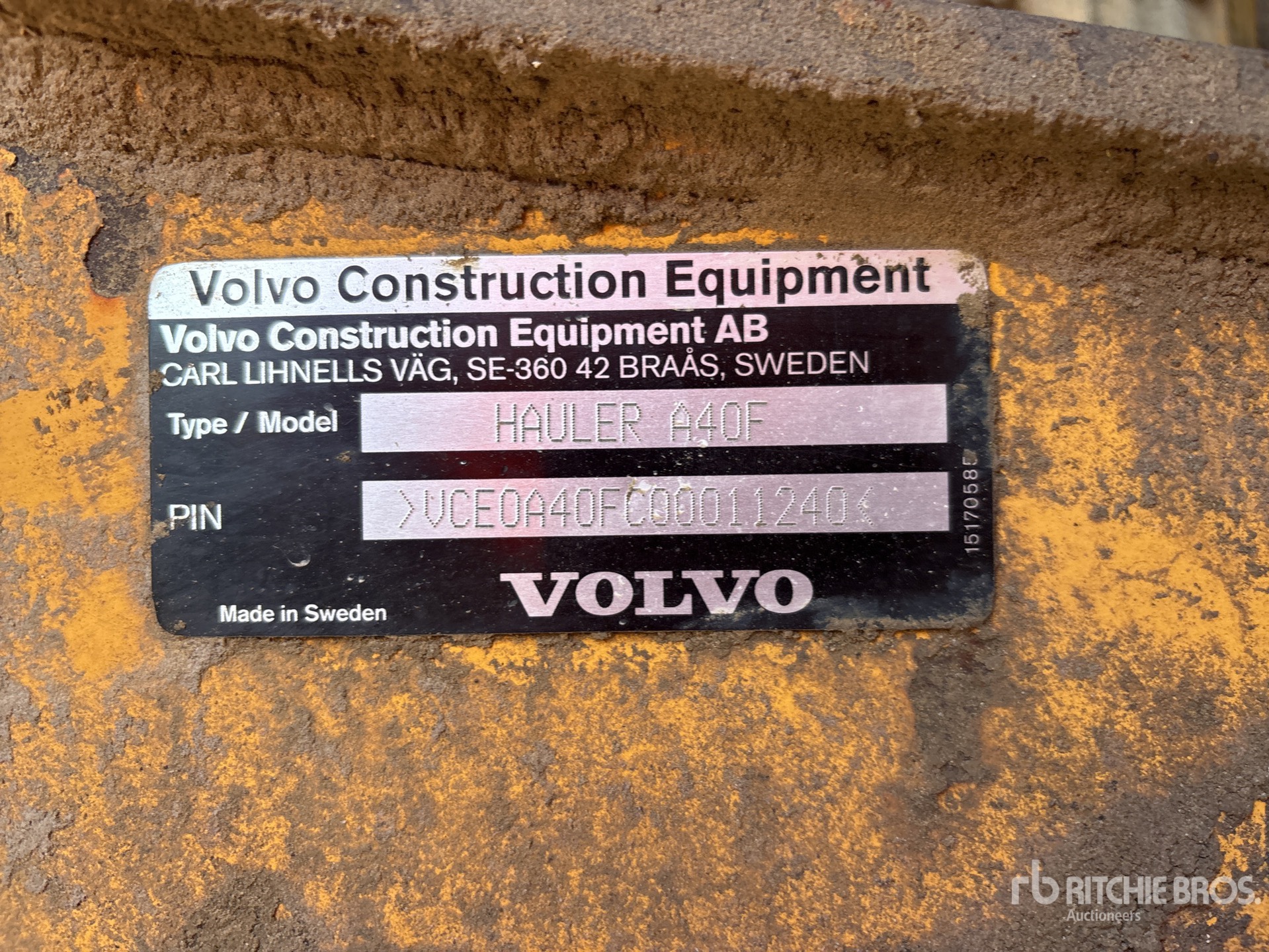 2012 Volvo A40F