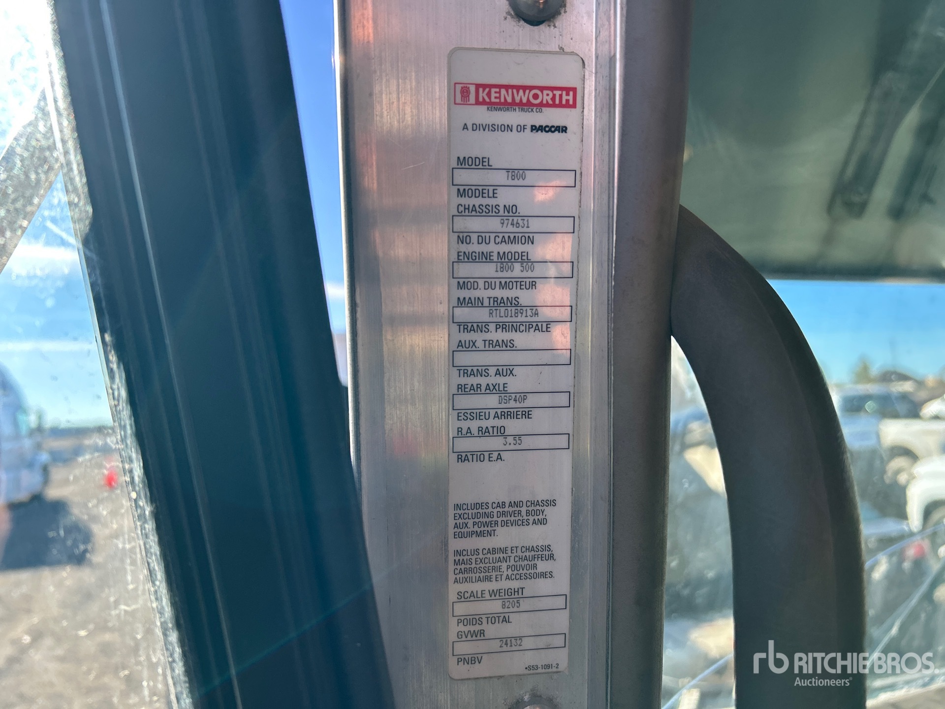 2015 Kenworth T800