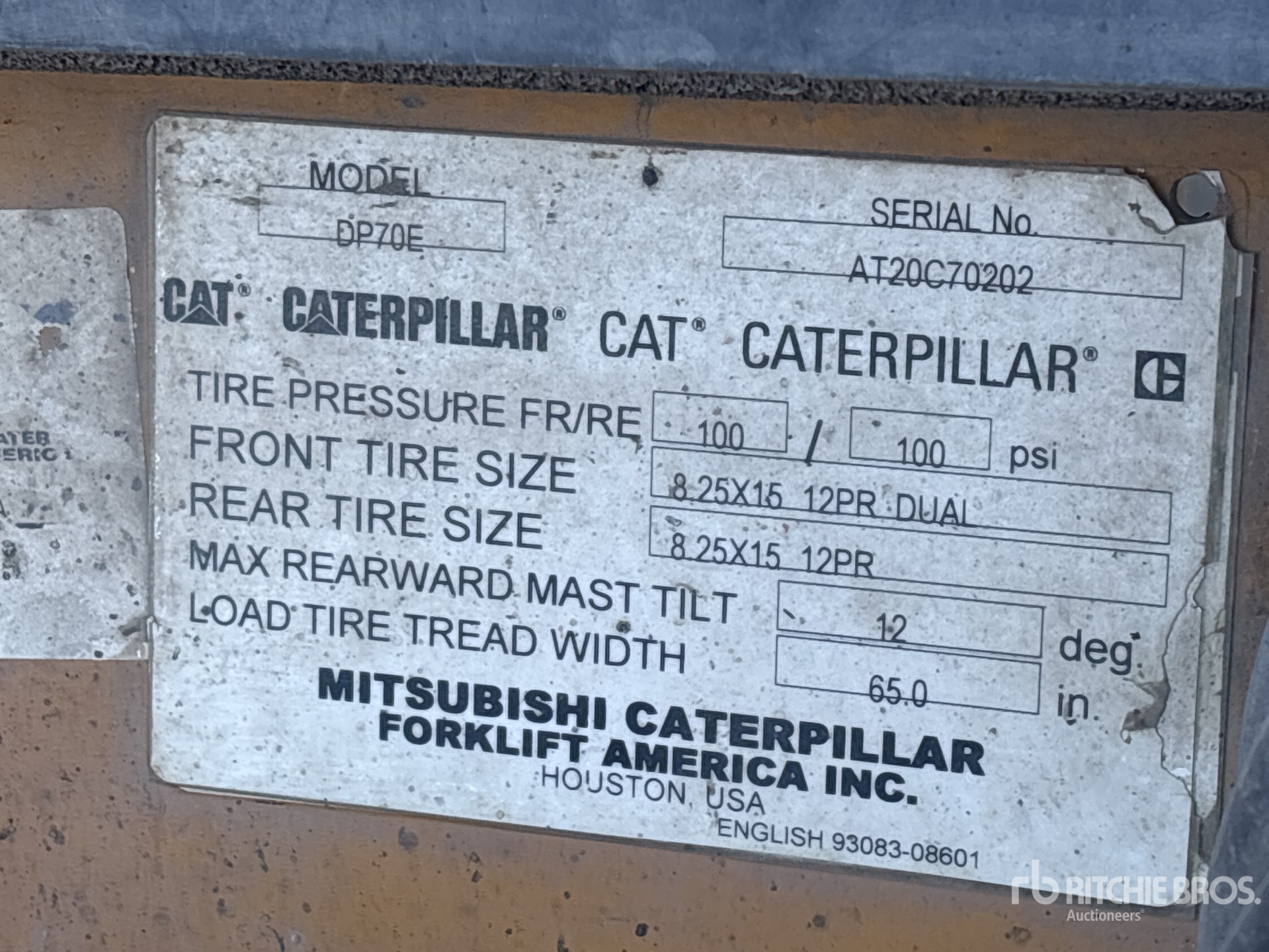 2011 Caterpillar DP70E