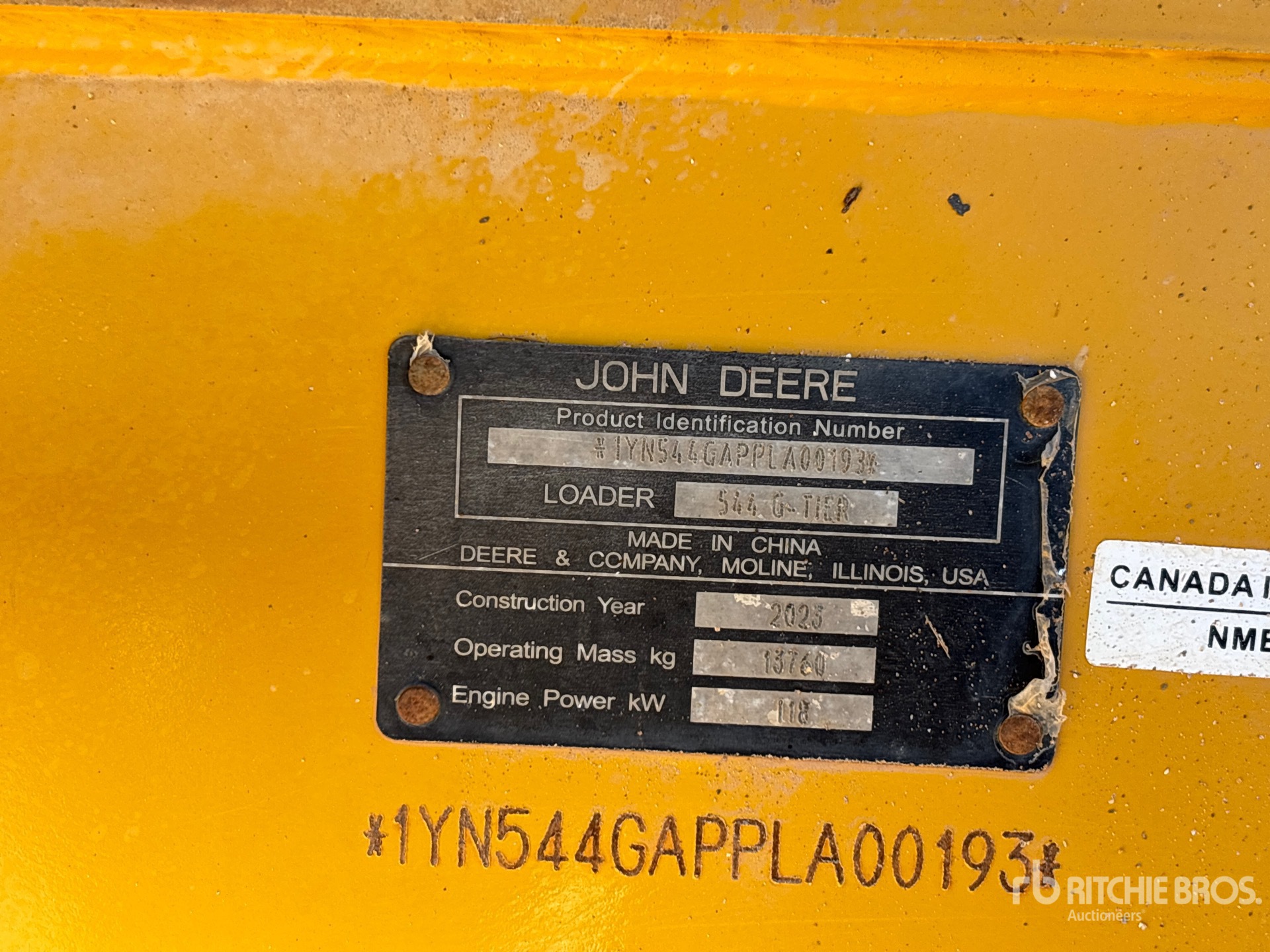 2023 John Deere 544 G-TIER
