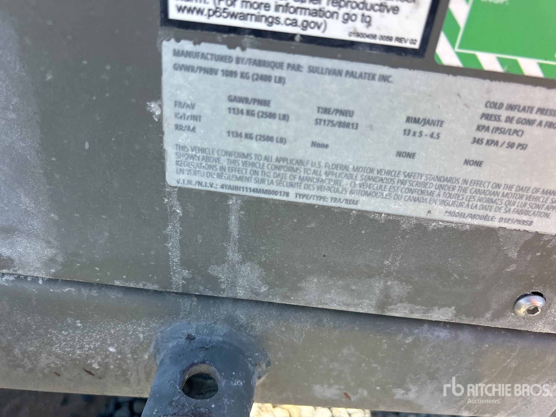 2021 Sullivan D185PKRSB1