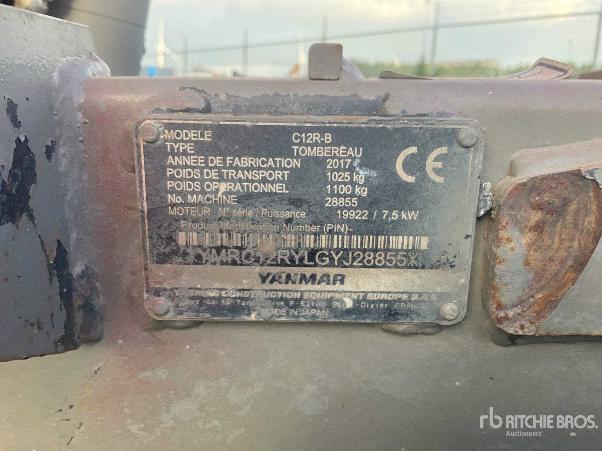 2017 Yanmar C12R-B