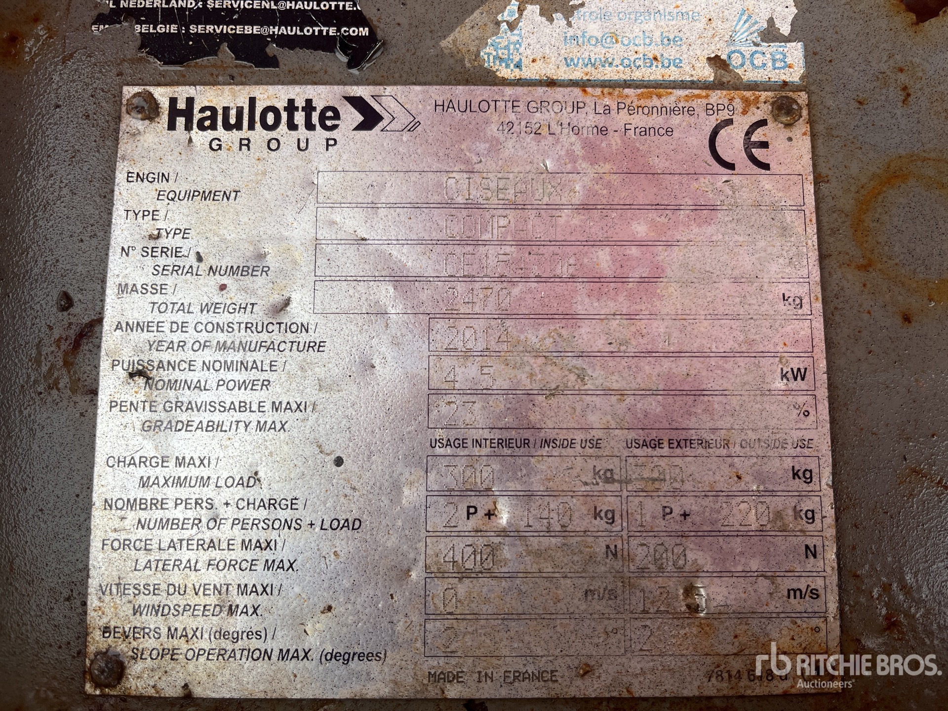 2014 Haulotte COMPACT 12