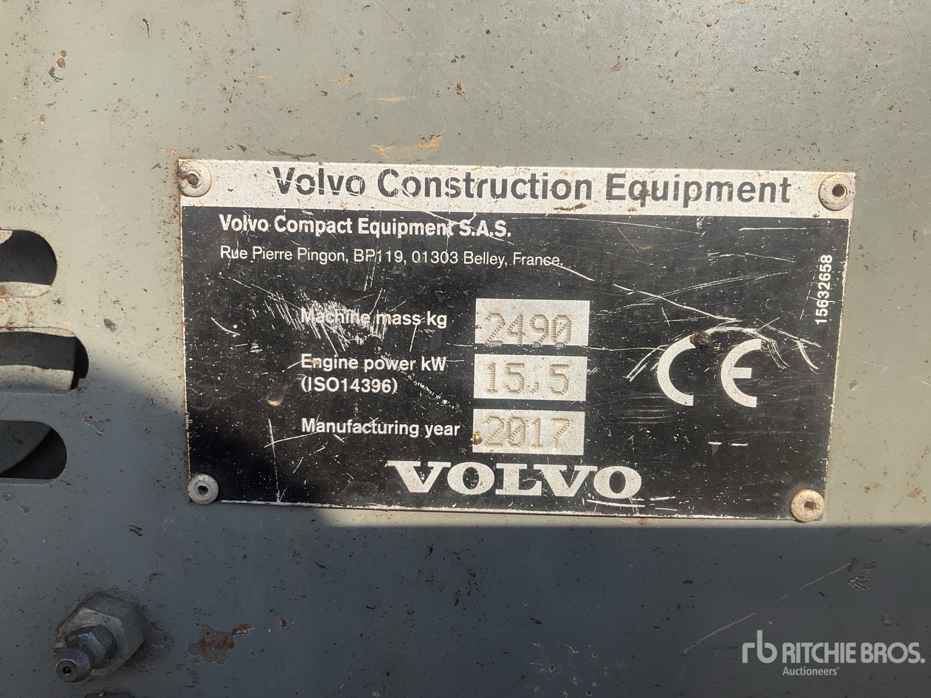 2017 Volvo ECR25D
