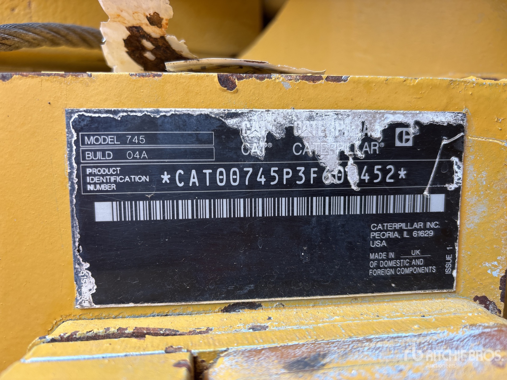 2017 Caterpillar 745