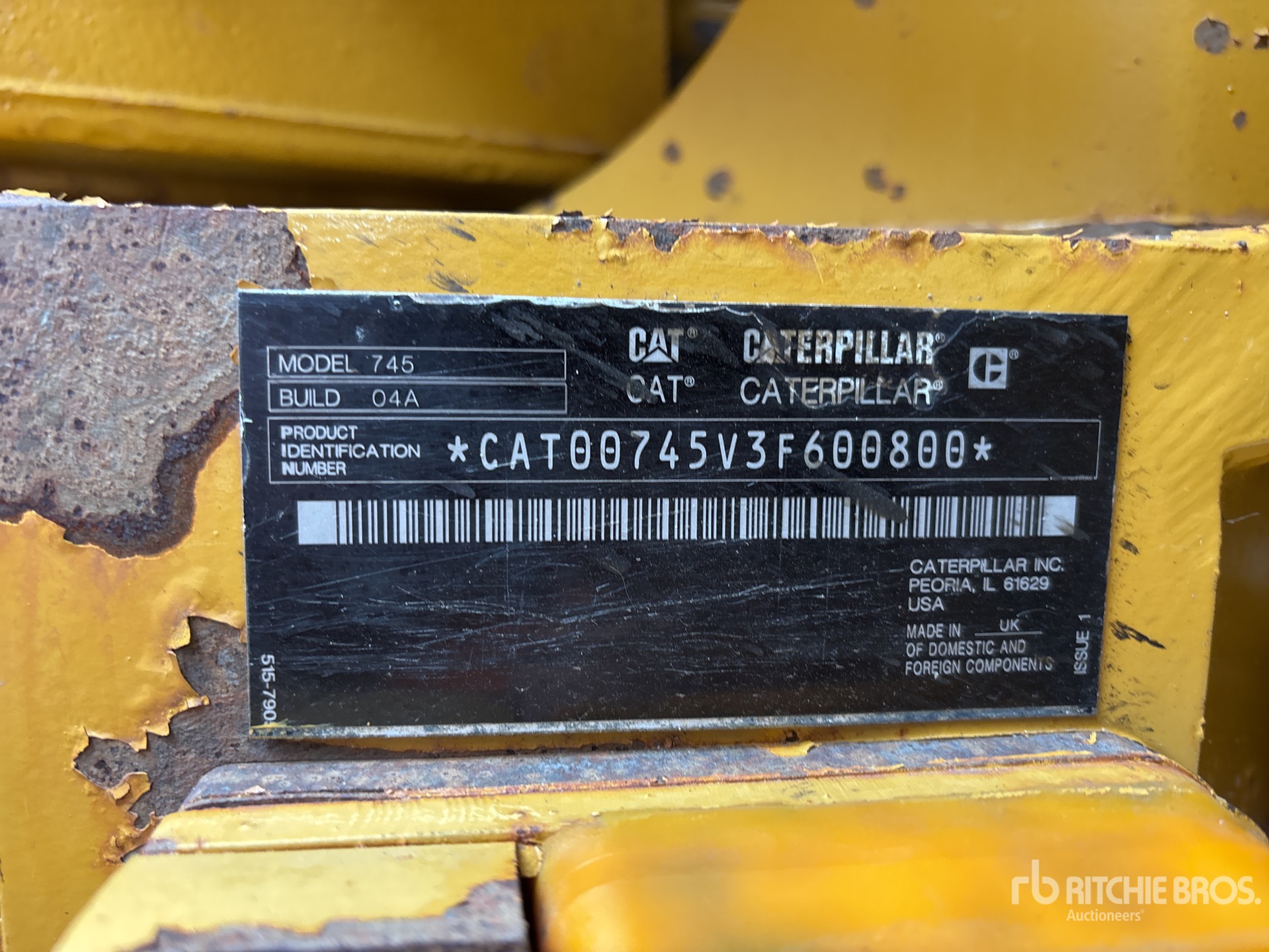 2018 Caterpillar 745
