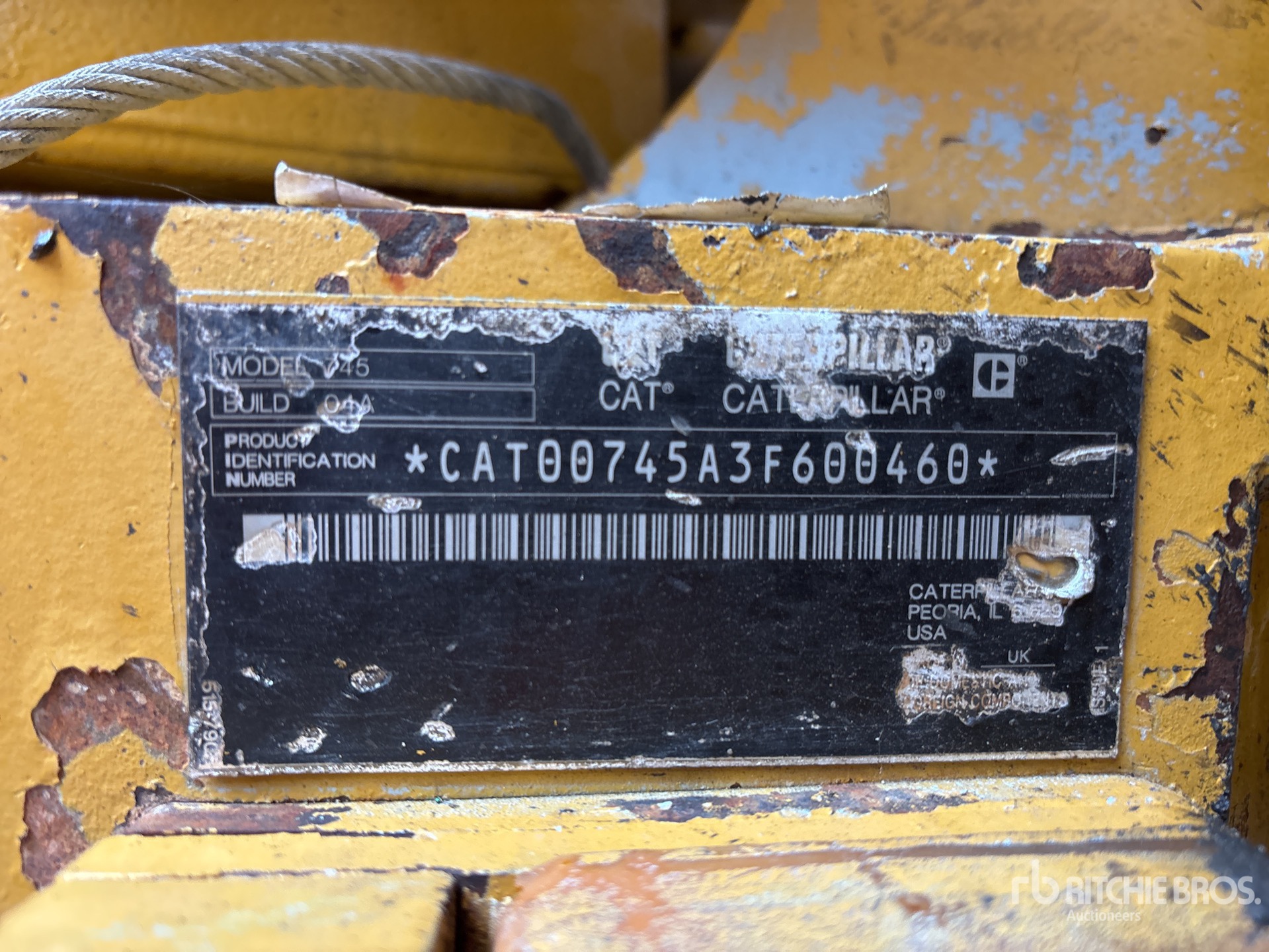 2017 Caterpillar 745