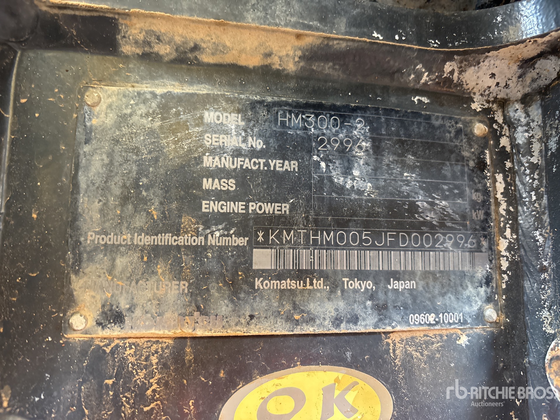 2016 Komatsu HM300-2