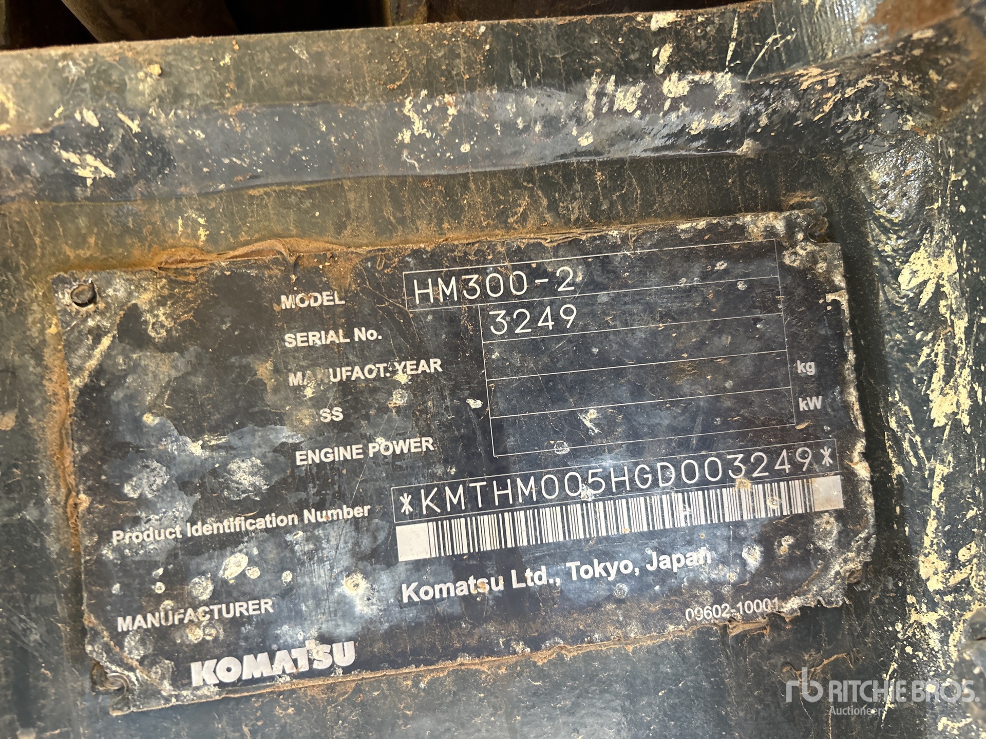 2016 Komatsu HM300-2