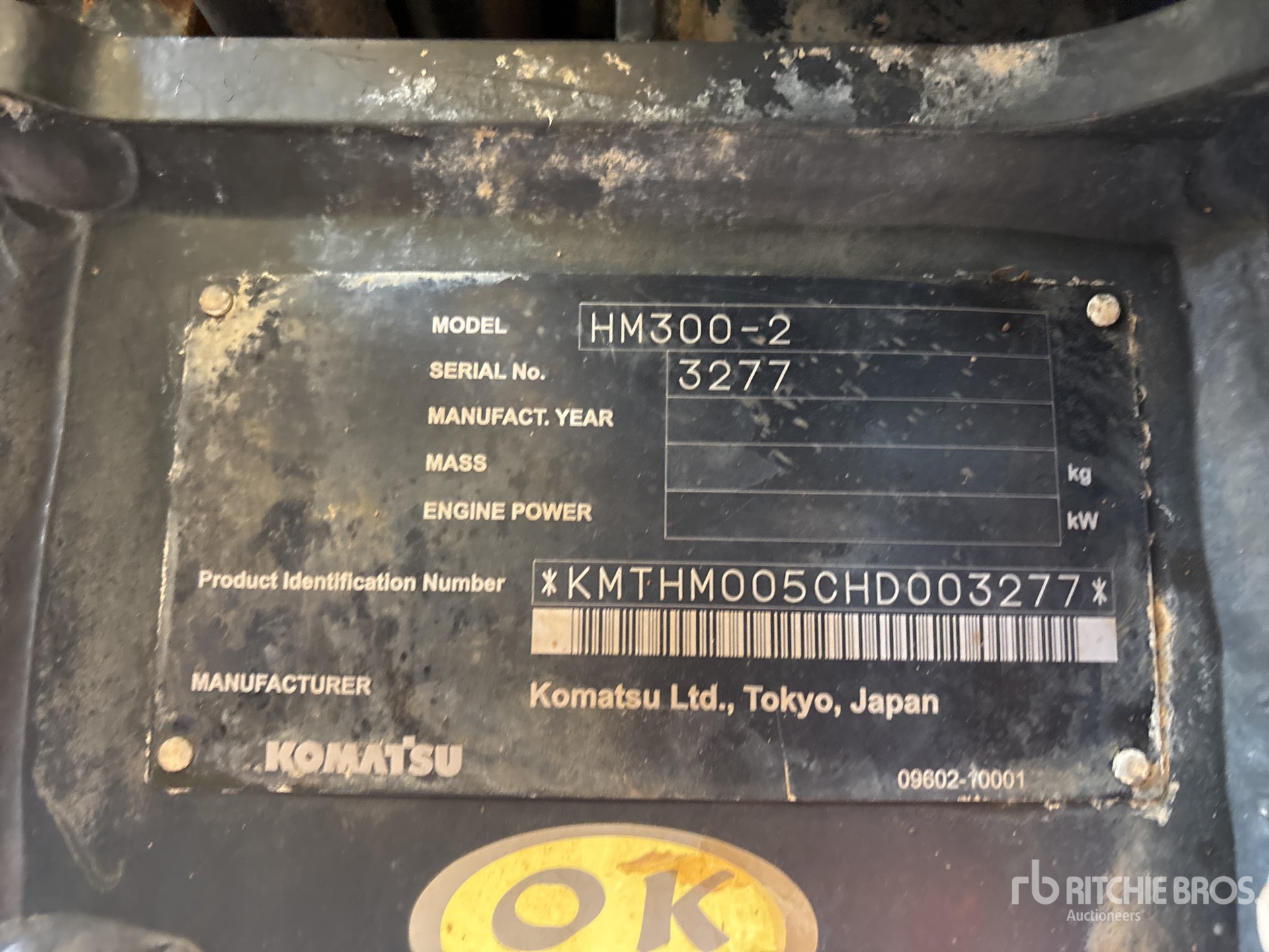 2017 Komatsu HM300-2