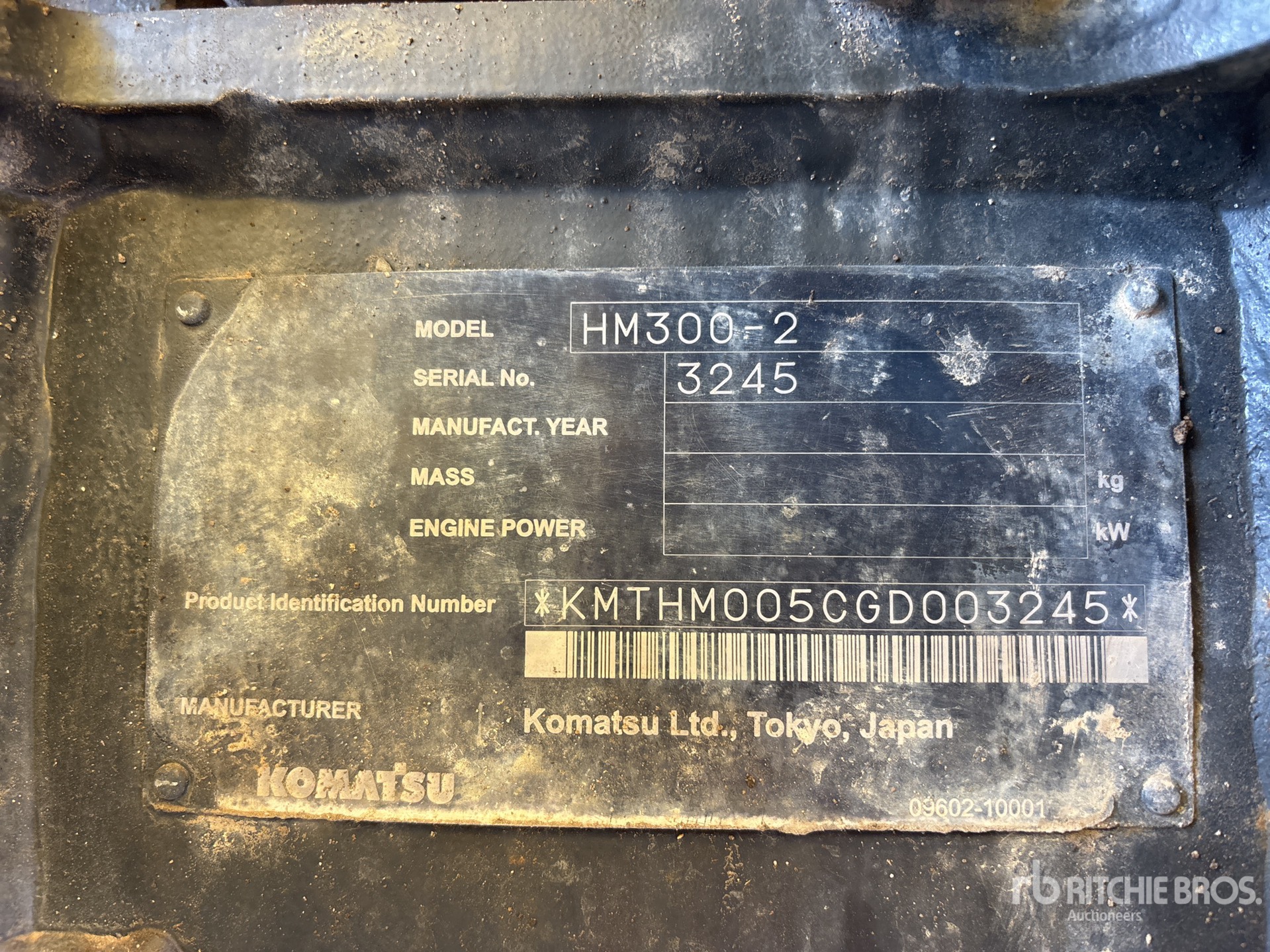 2016 Komatsu HM300-2