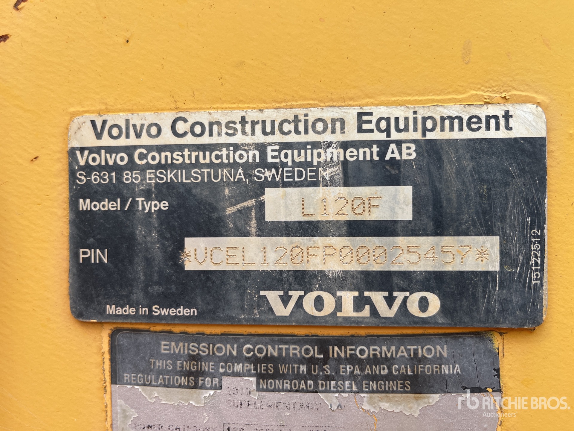 2010 Volvo L120F