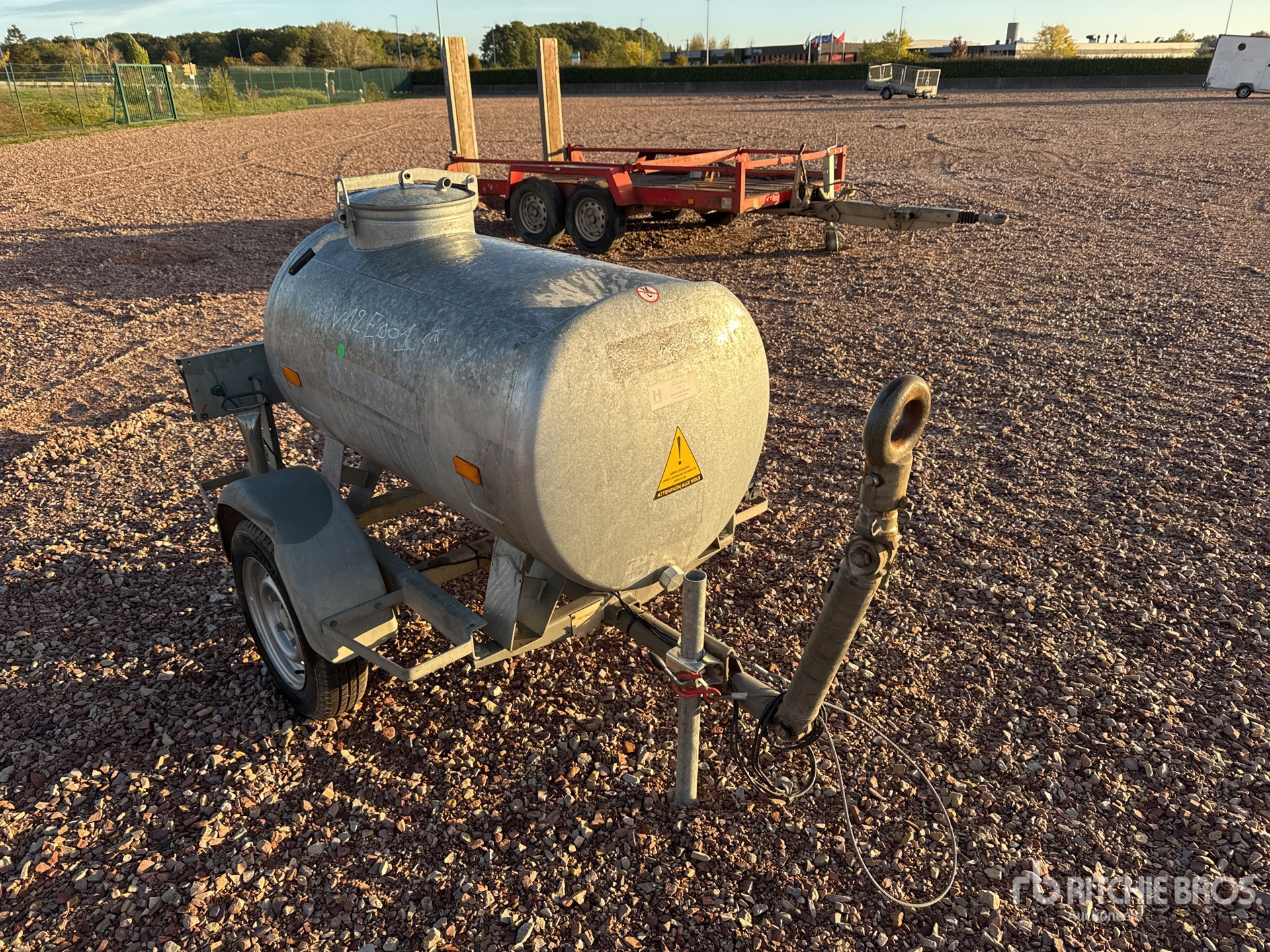 2012 Ecim 500 L S/A Remorque Citerne A Eau