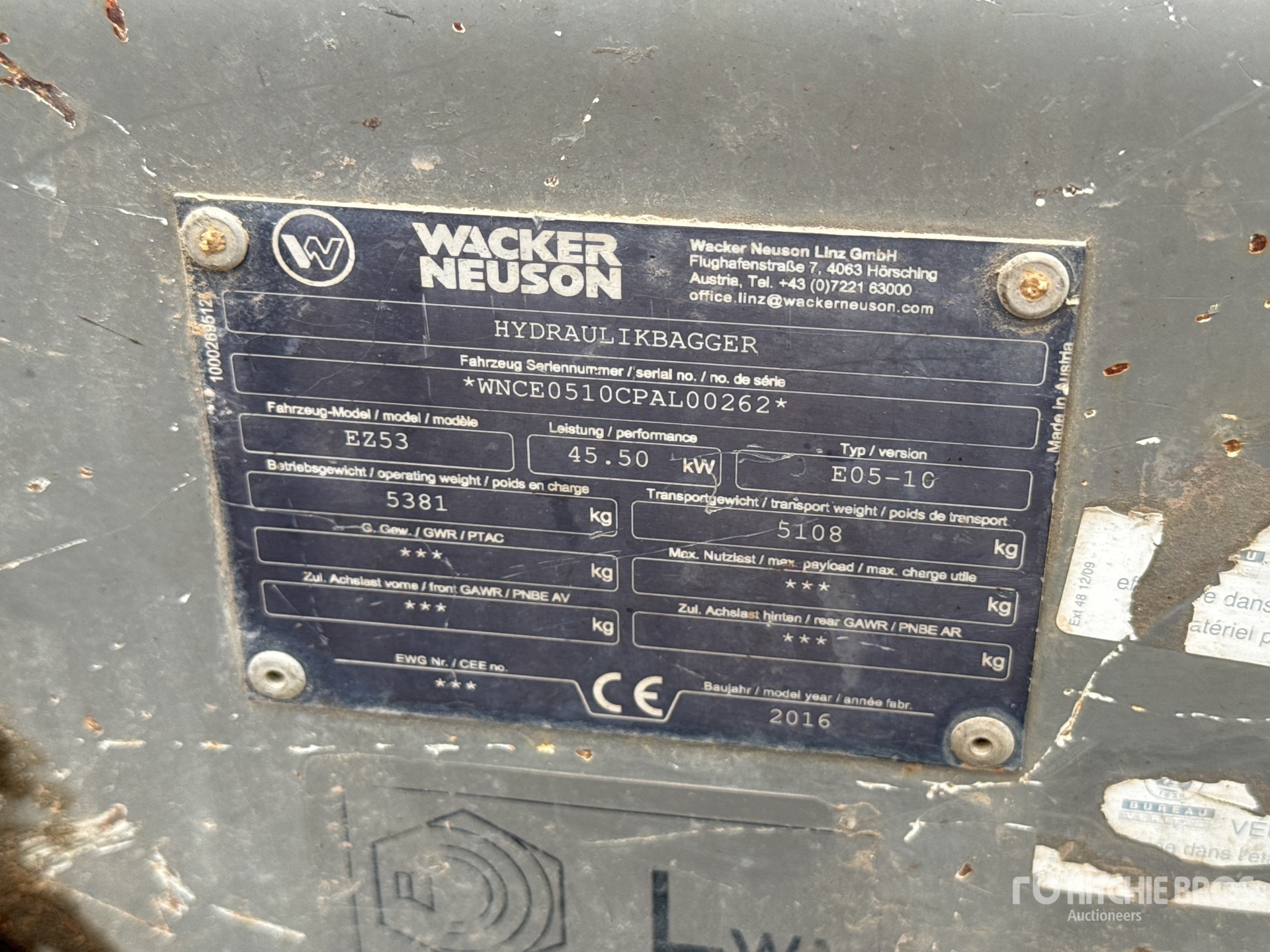 2016 Wacker Neuson EZ53