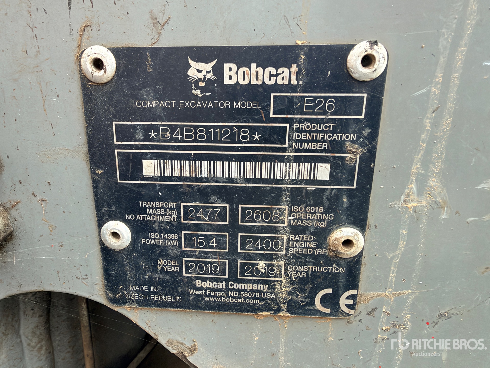 2019 Bobcat E26