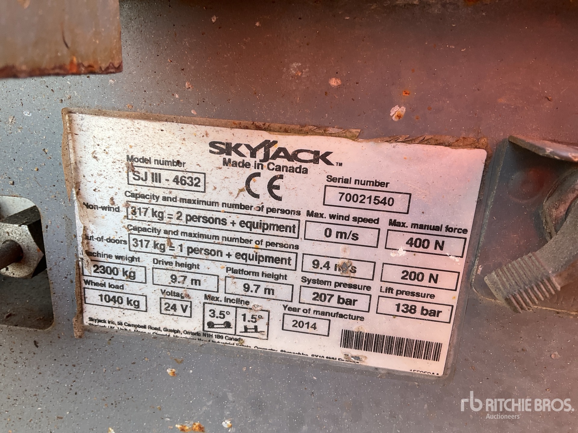 2014 Skyjack SJIII4632