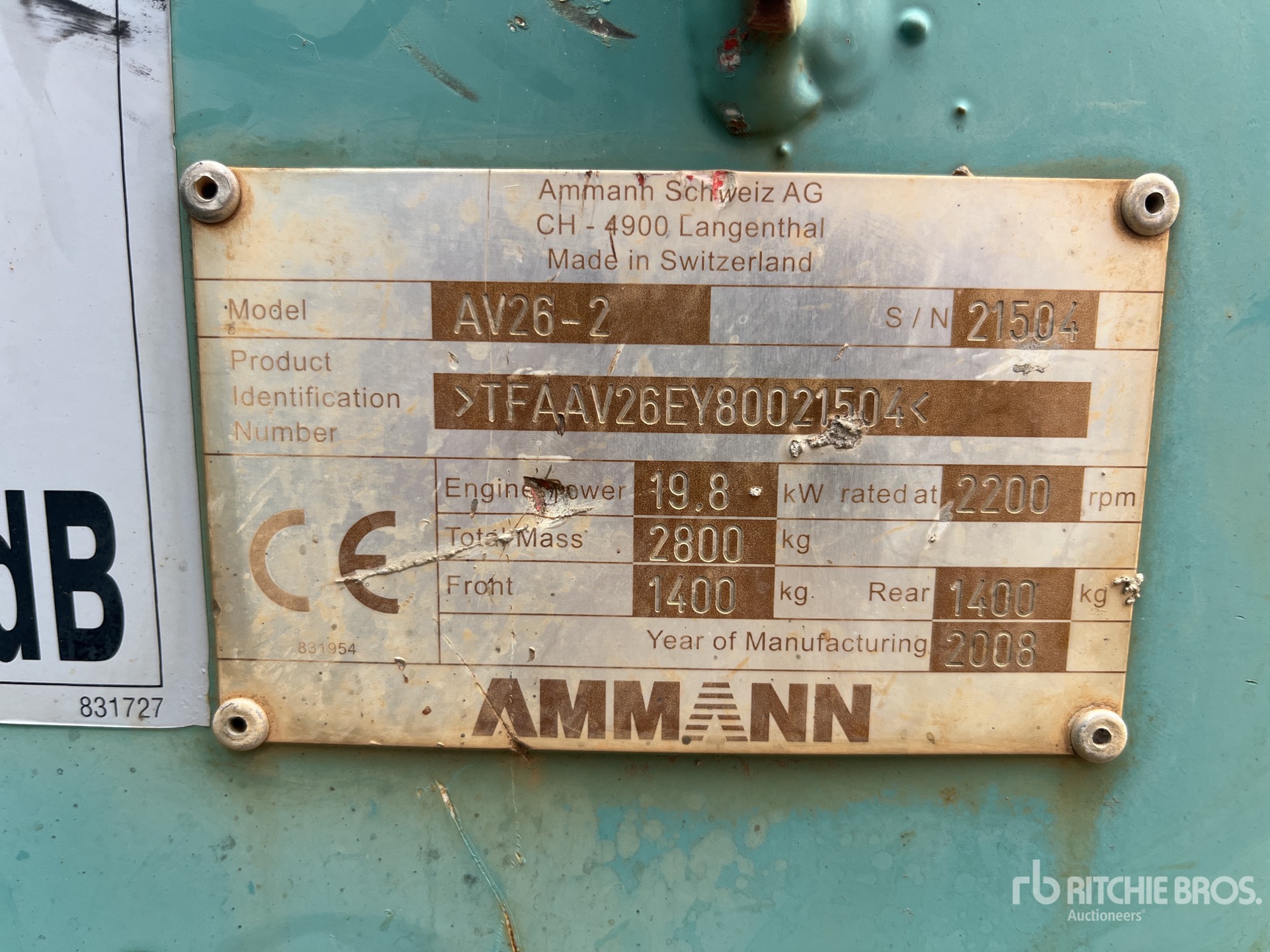 2008 Ammann AV26-2