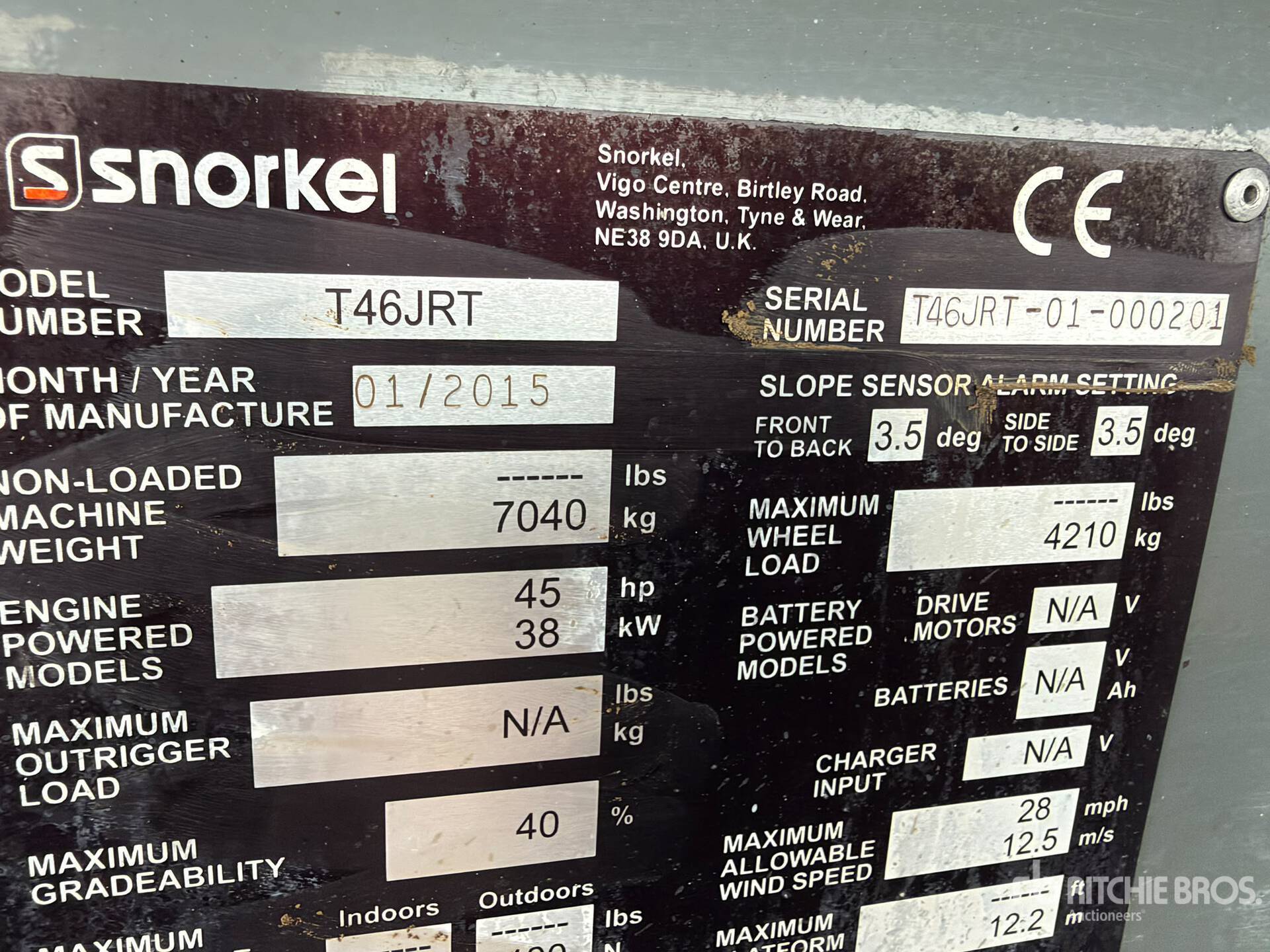 2015 Snorkel T46JRT