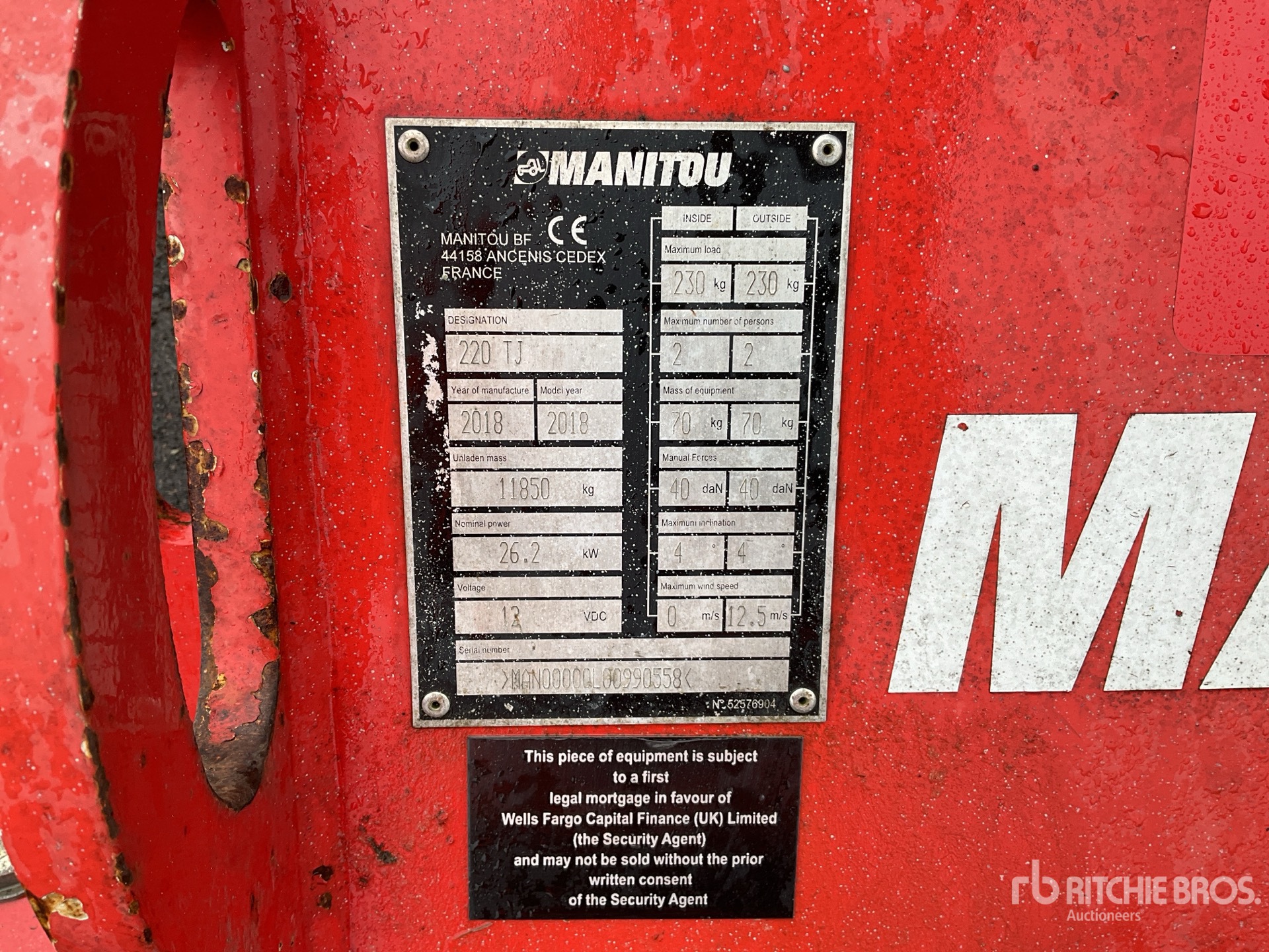 2018 Manitou 220TJ