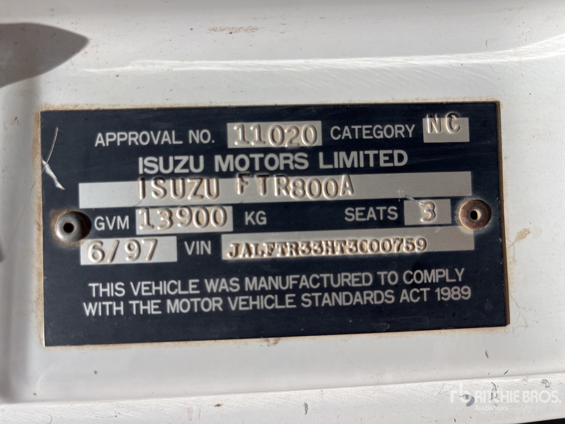 1997 Isuzu FTR33H