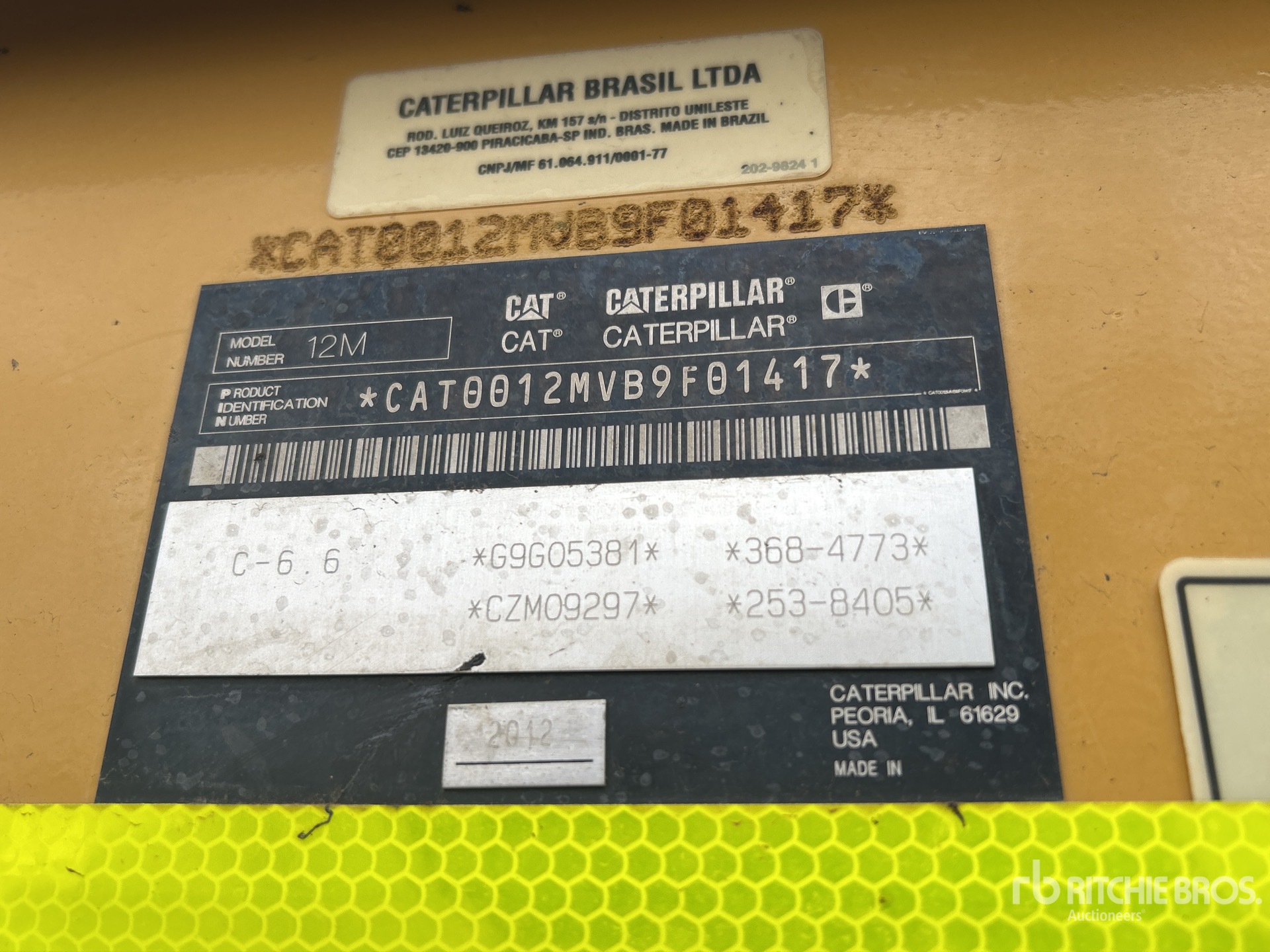 2012 Caterpillar 12M VHP PLUS