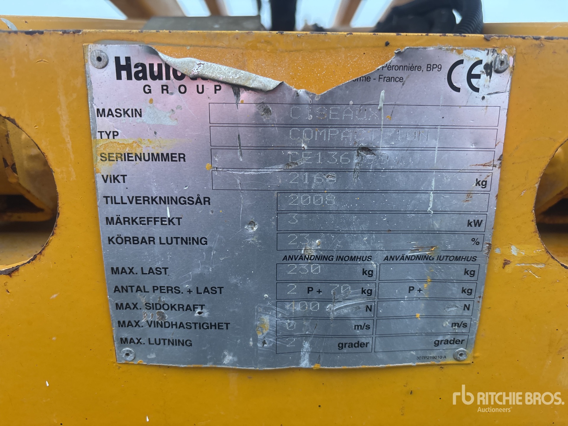 2008 Haulotte COMPACT 10N