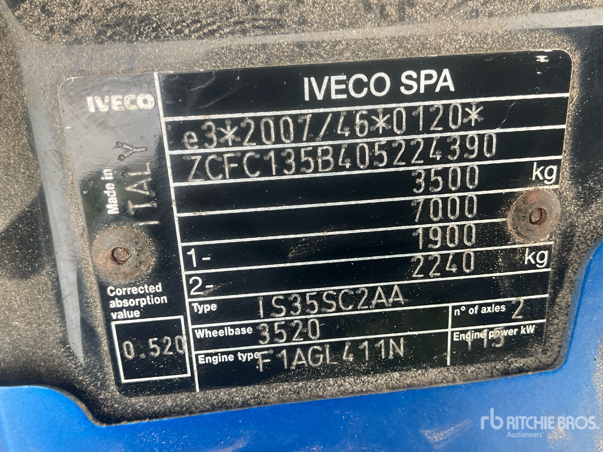 2019 Iveco DAILY 35-160