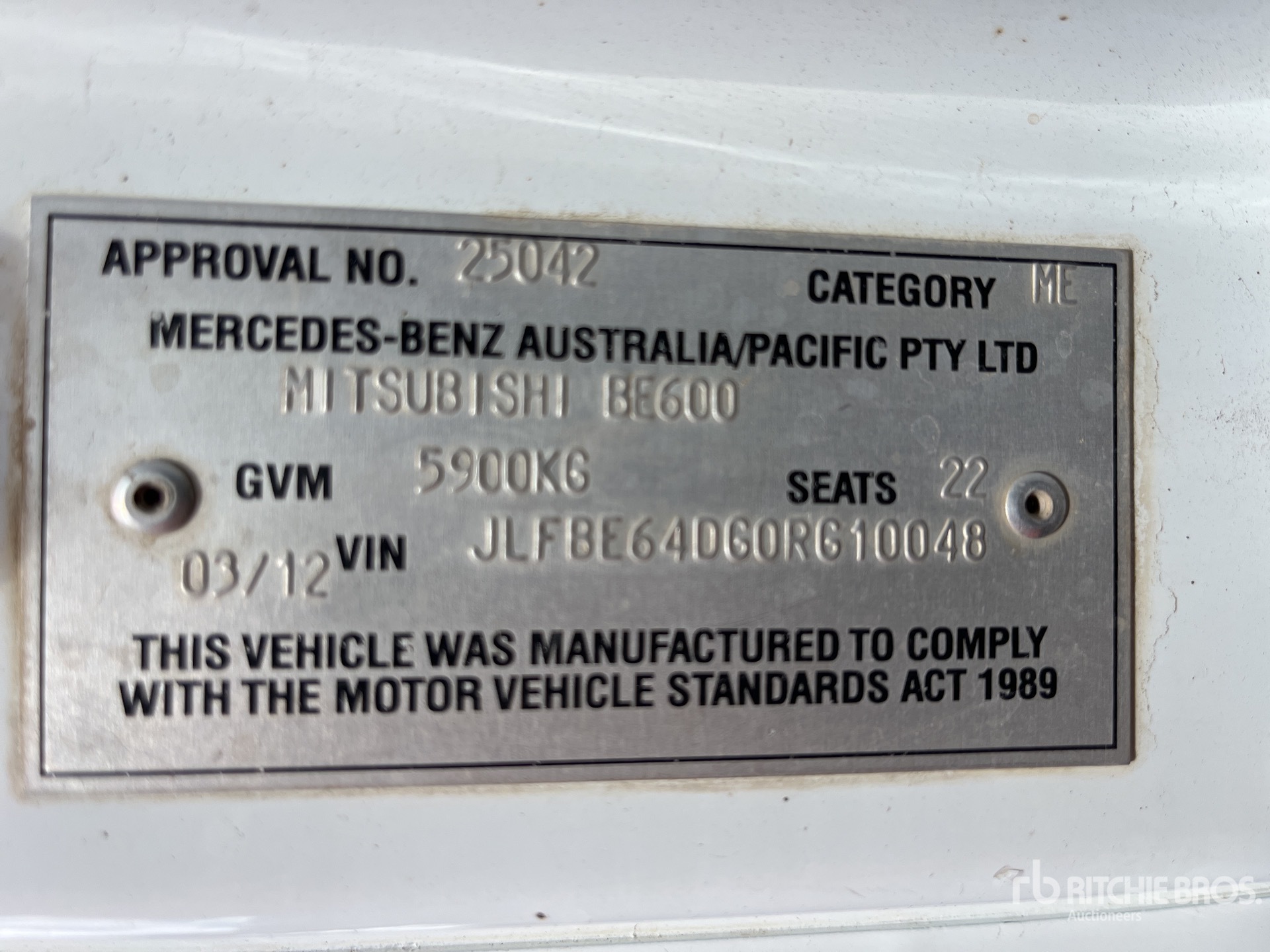2012 Mitsubishi BE600