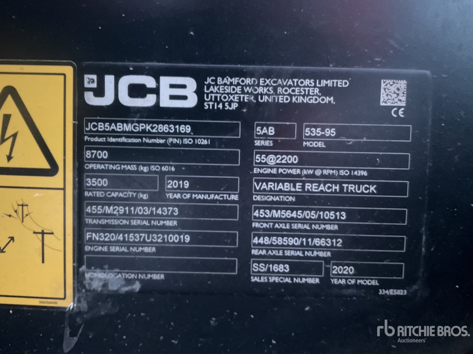 2019 JCB 535-95