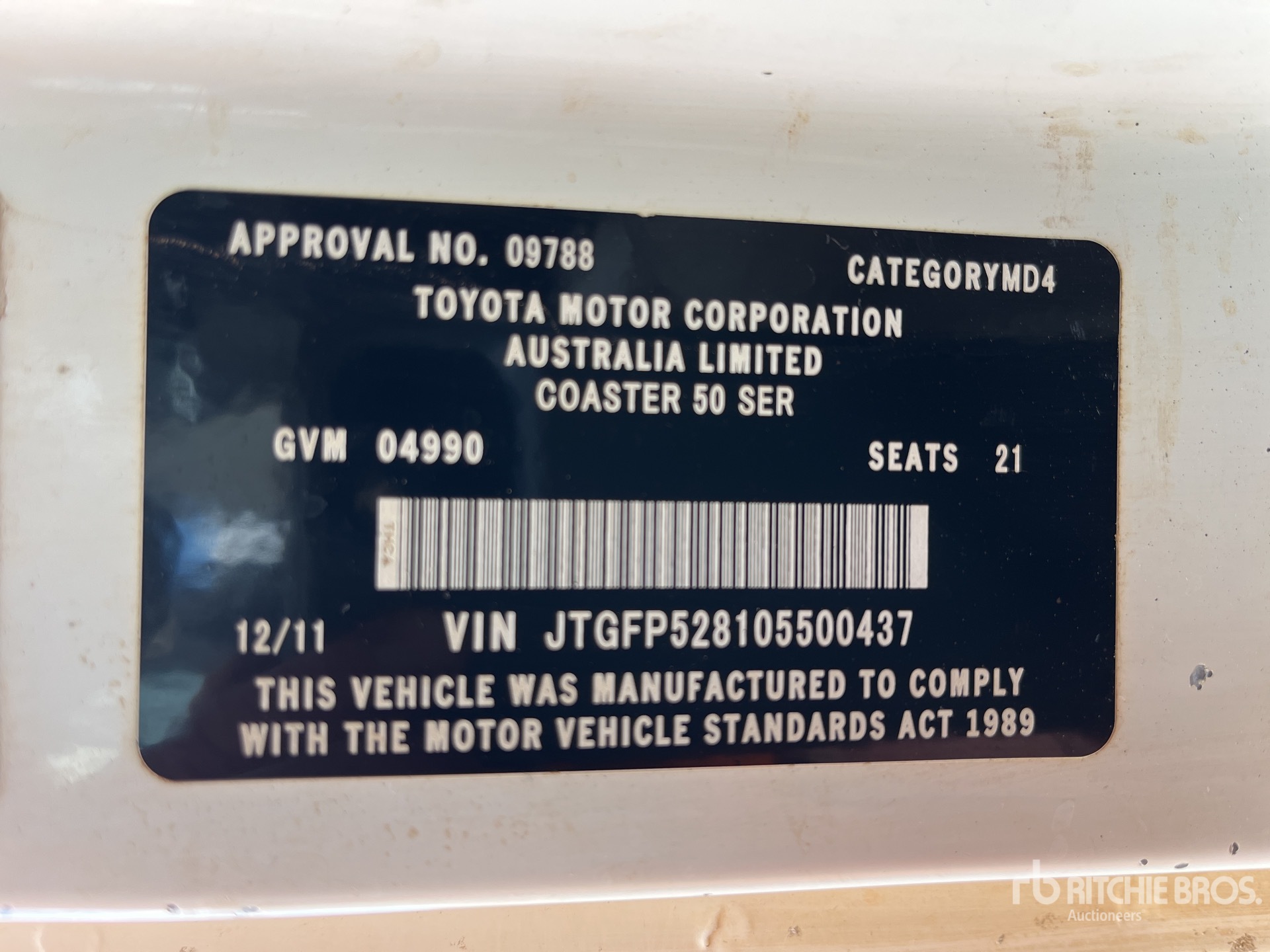 2011 Toyota COASTER