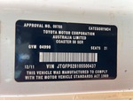 General Appearance with Numéro de série/Numéro d'identification du véhicule automobile