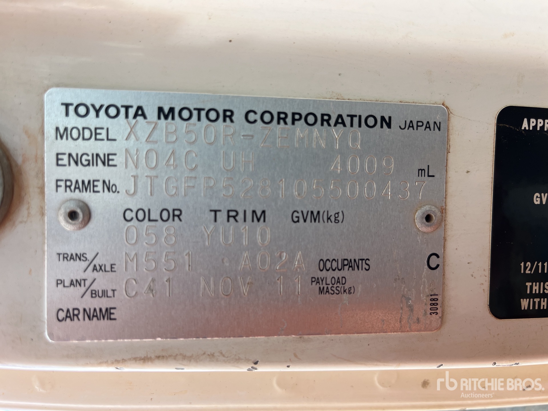 2011 Toyota COASTER