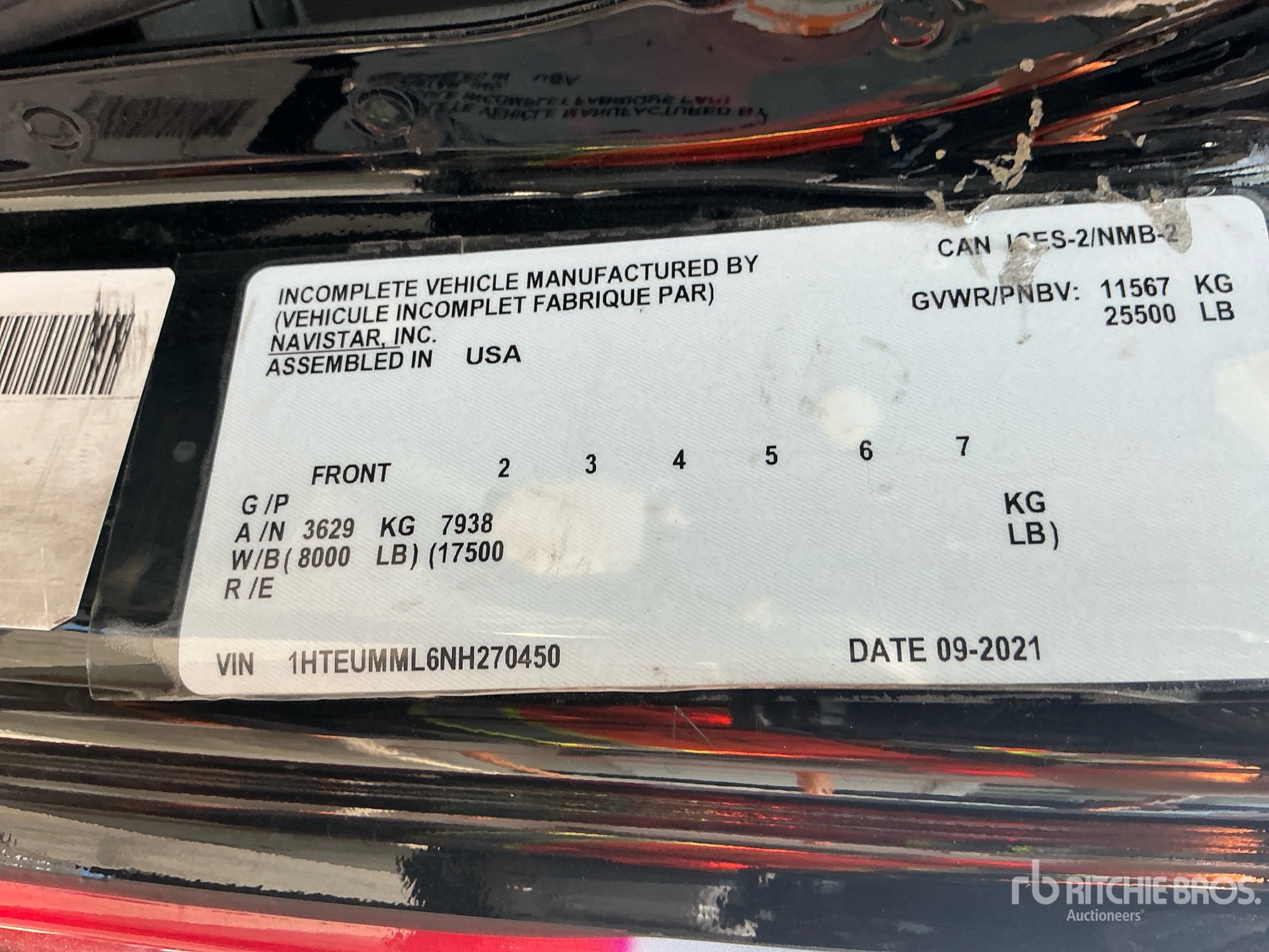 2022 International MV607