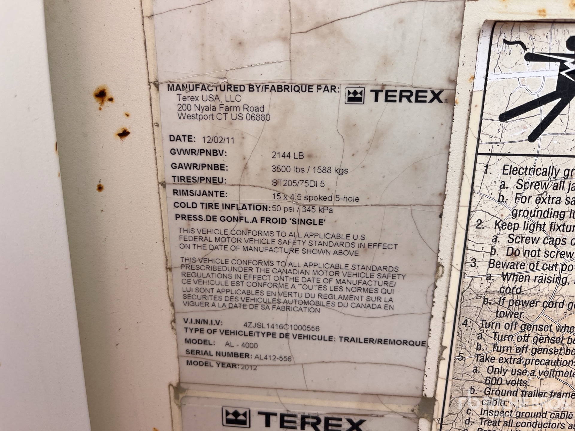 2011 Terex AL4000