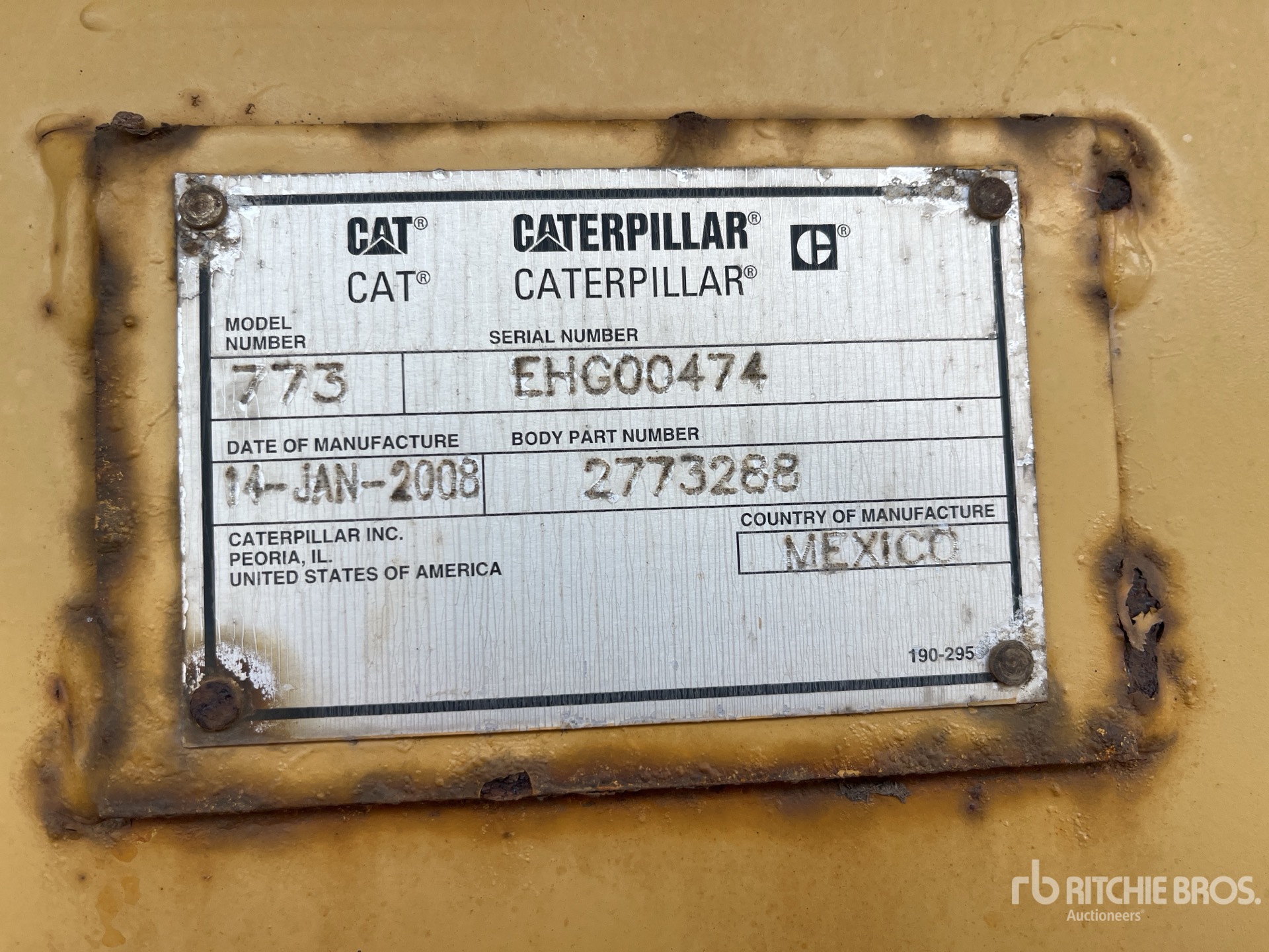 2008 Caterpillar 773F