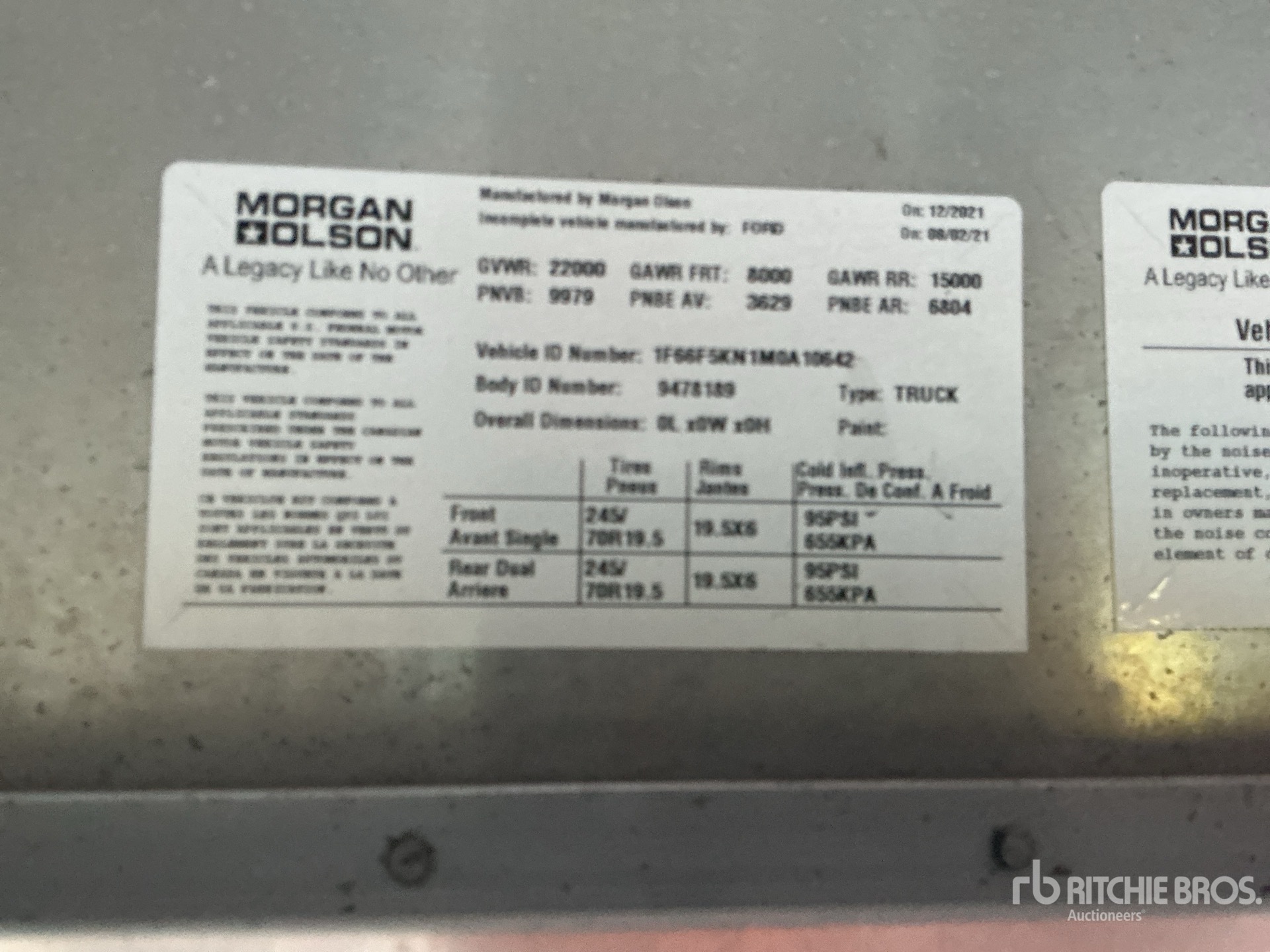 2021 Ford 4X2 (INOPERABLE)