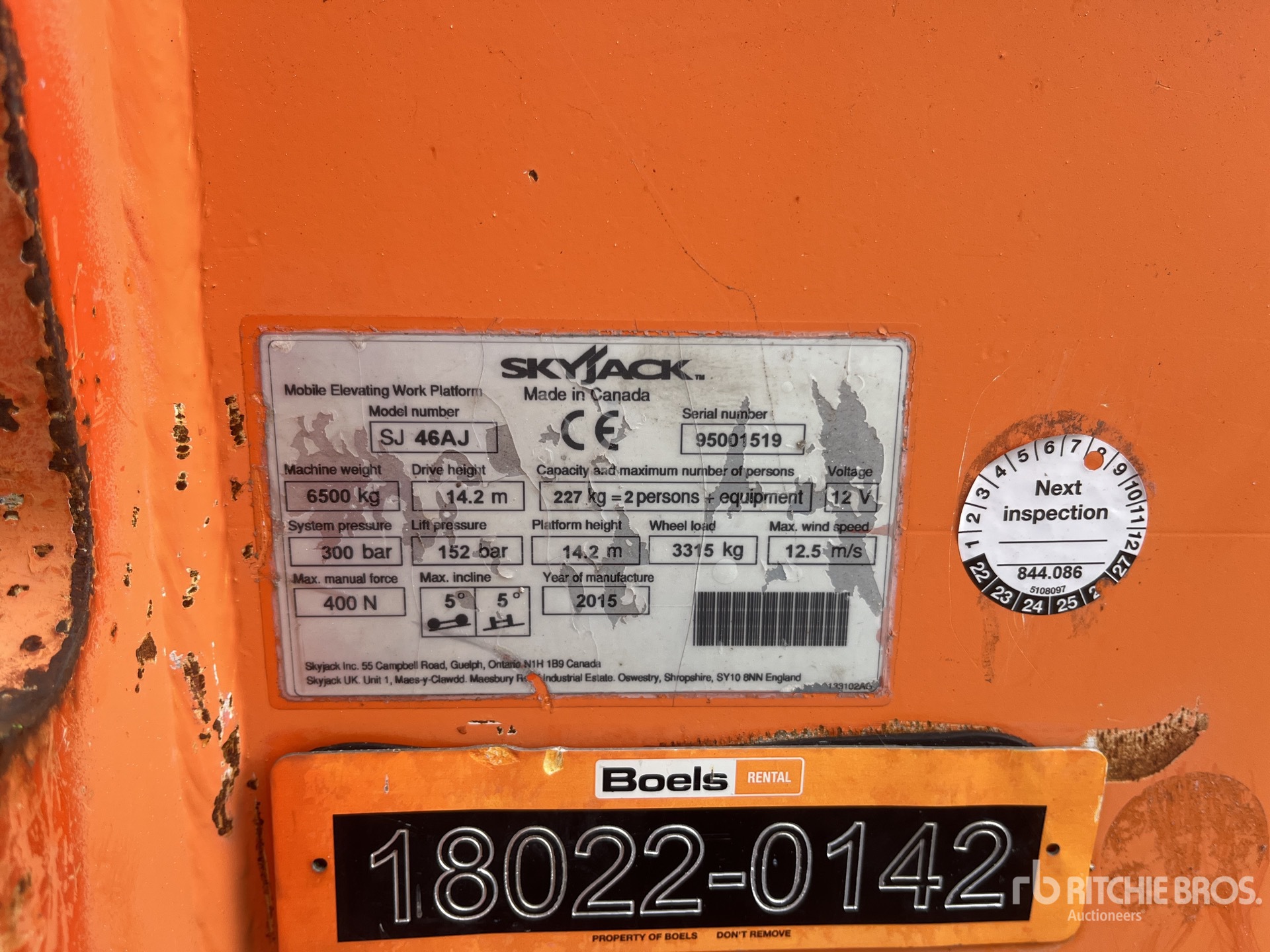 2015 Skyjack SJ46AJ