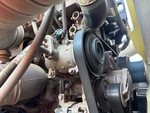 Engine with A/C Compressor
