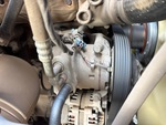 Engine with A/C Compressor