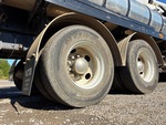 Underbody with Right Rear Drive Tires
